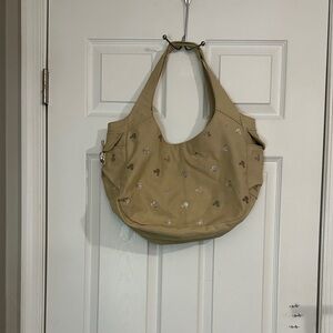 Disney Tan Shoulder Bag with Embroidered Details